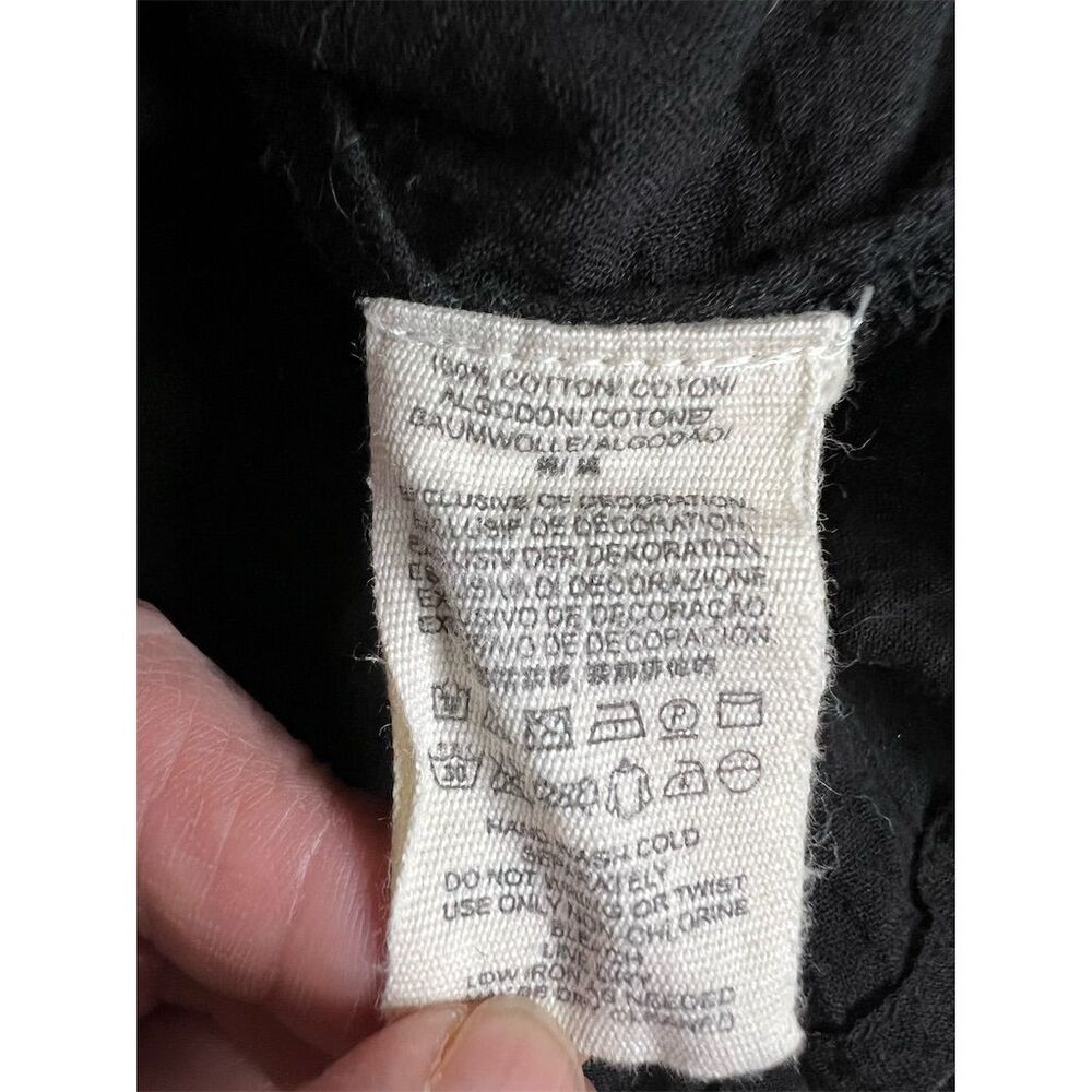 Free People Women's M Black Embroidered Shift Dress Party Cocktail - Picture 11 of 12
